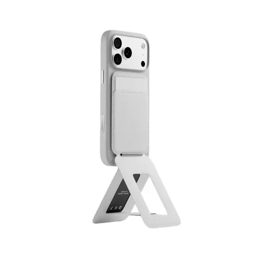 Moft Movas Snap Tripod MagSafe Magnetic Wallet and Phone Stand in misty cove