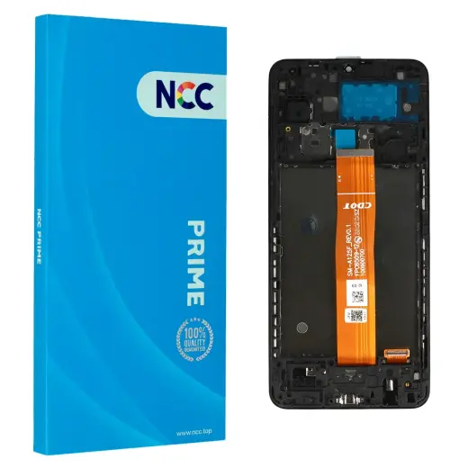 LCD Display NCC for Samsung Galaxy A12 (A125F/A125U/A125W/A125M) black with frame Prime