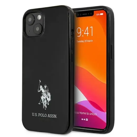 US Polo USHCP13MUMHK iPhone 13 6,1" czarny|black hardcase Horses Logo