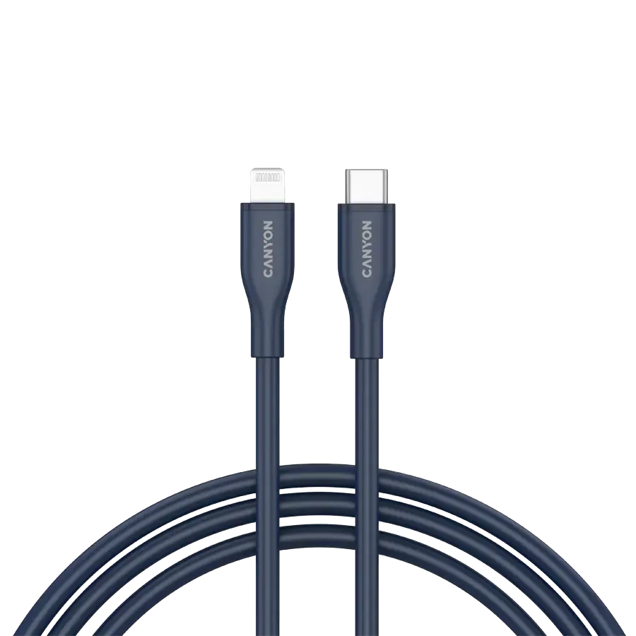 CANYON cable CLNM60 C-L 60W MFI 1m Silicon Blue