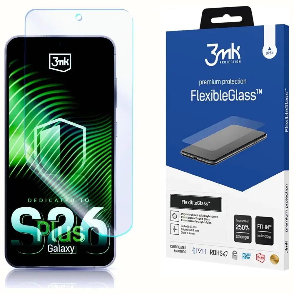 3mk FlexibleGlass aizsargplēve telefona ekrānam Samsung Galaxy S26+ (S947)