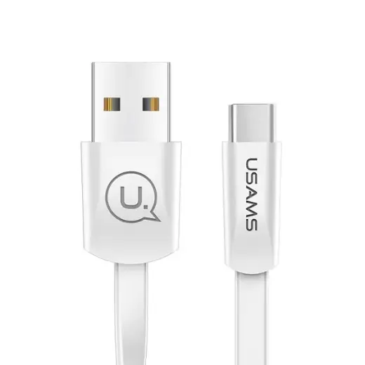 USAMS SJ200TC02 data transfer and charging cable | USB-A to USB-C | 10W | 1.2m | white