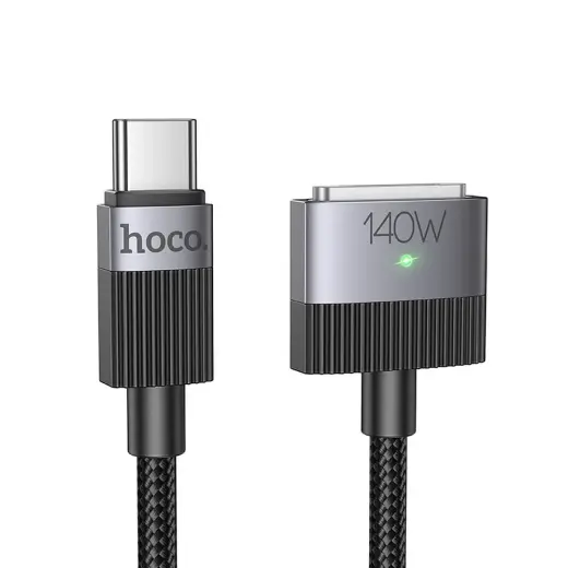 Hoco U141 провод для передачи данных и зарядки | USB-C на MagSafe 3 | 140W | 1.8m | чёрный