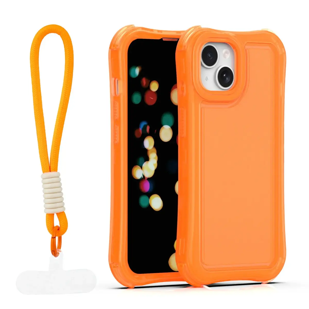 Safepop maciņš ar siksniņu telefonam iPhone 14 oranžs