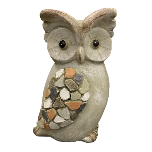 Garden decor Owl 12x21cm
