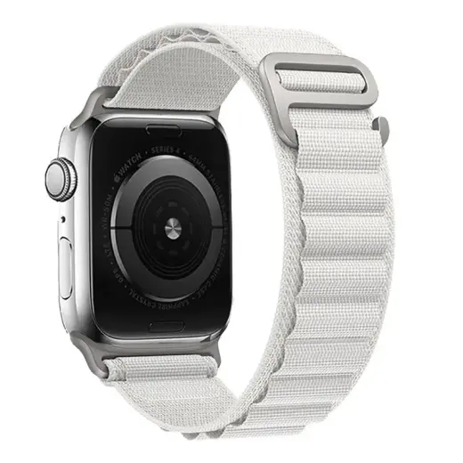 Nylon loop for Apple Watch 42/44/45/49 design 2 white