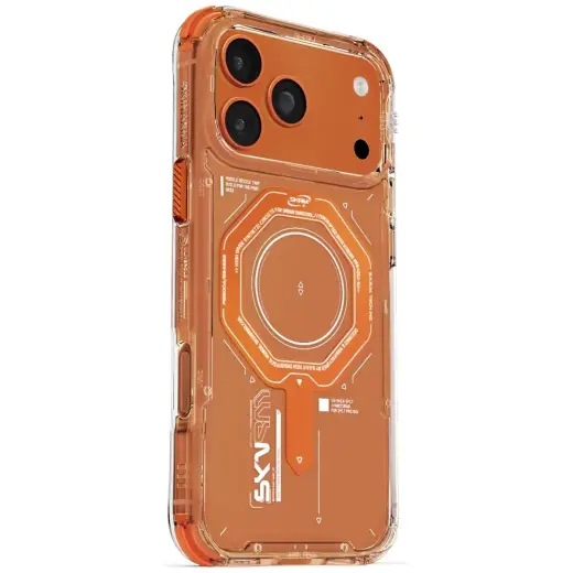 Skinarma Magma dėklas su MagSafe palaikymu telefonui iPhone 17 Pro Max oranžinis