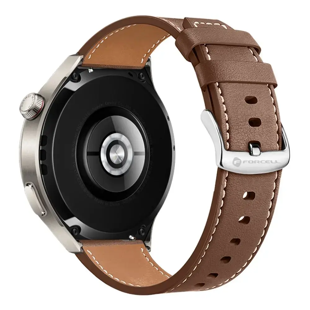Forcell F-Design FS21 viedpulksteņa siksniņa priekš Samsung Galaxy Watch (22 mm) | mākslīgā āda | brūna
