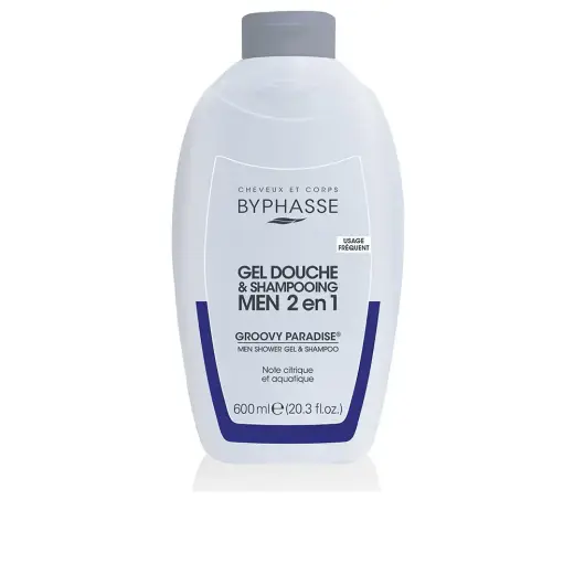 Byphasse, Groovy Paradise, Shower Gel & Shampoo 2-In-1, 600 ml