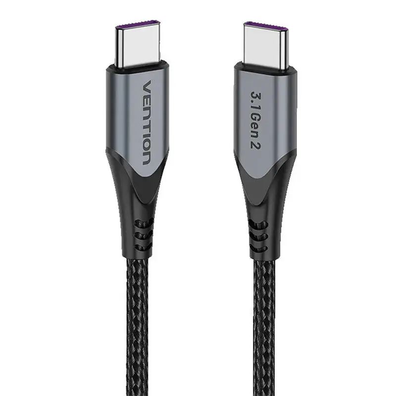 Vention TAVHF data transfer and charging cable | USB-C to USB-C | 100W | 1m | gray