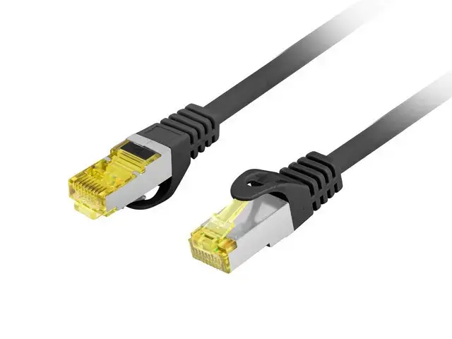 Patchcord cat.6a S|FTP LSZH CU 1m fluke passed black