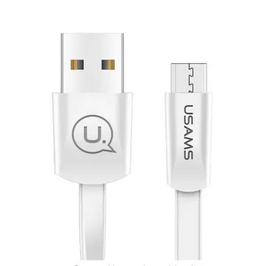 USAMS SJ201MIC02 data transfer and charging cable | USB-A to Micro USB | 10W | 1.2m | white