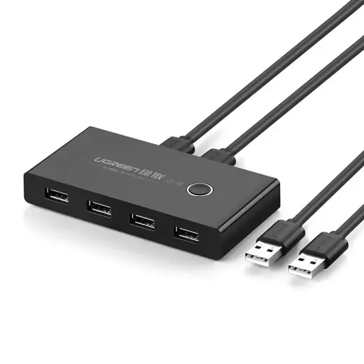 Switch USB KVM USB 2x4 UGREEN USB 2.0 (black)