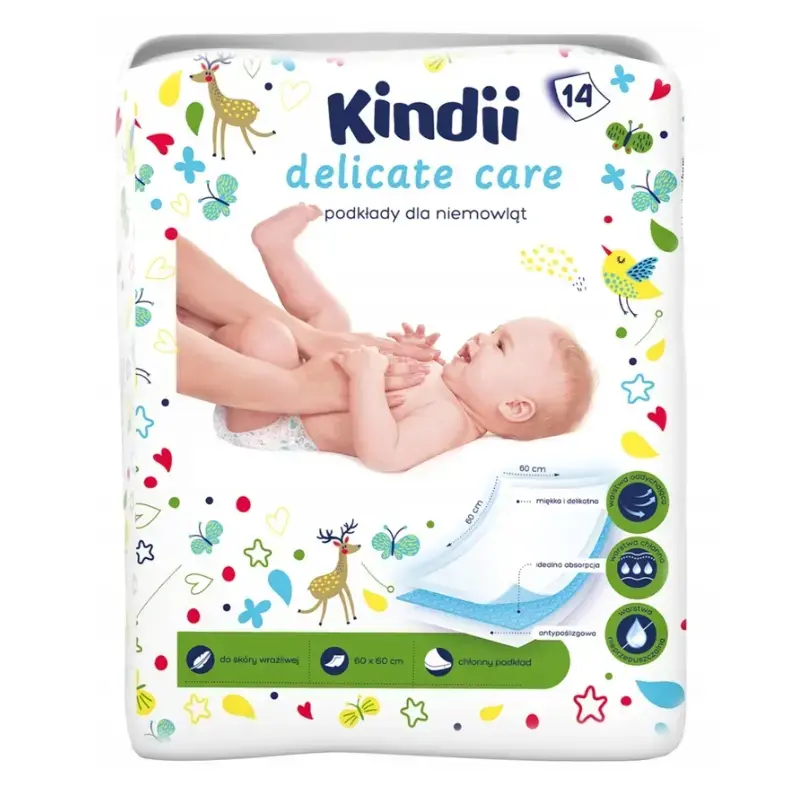 Baby sheets Kindii Delicate Care 14 pcs. 60x60cm