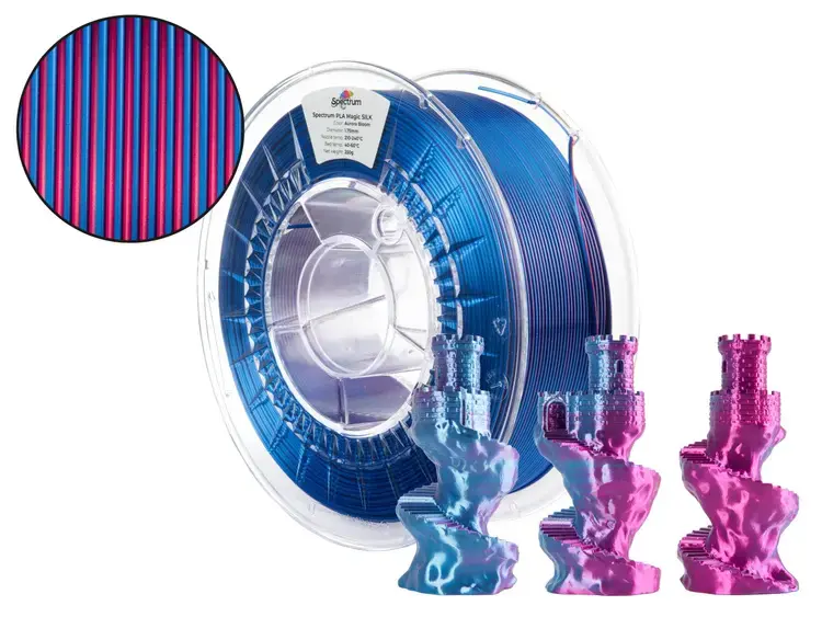Filaments PLA Magic silk AURORA BLOOM