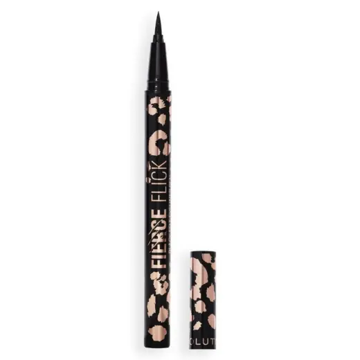 Makeup Revolution, Fierce Eyeliner, Liquid Eyeliner, Black, 0.5 ml
