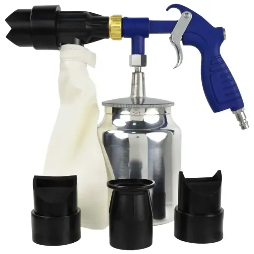 Sandblasting gun with 1kg hopper