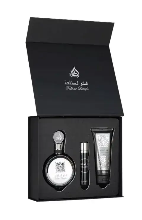 Set Lattafa Fakhar Men Edp 100ml + Edp 12ml + Shower Gel 100ml