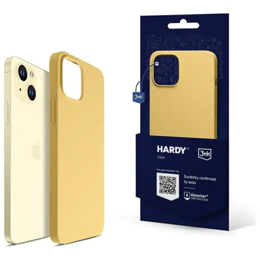 3MK Hardy Case iPhone 15 Plus / 14 Plus6.7" yellow MagSafe