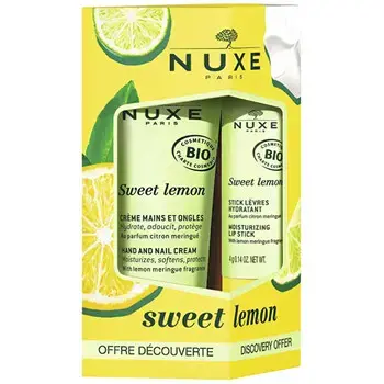 Sweet Lemon Hand and Lip Set - Gift Set.
