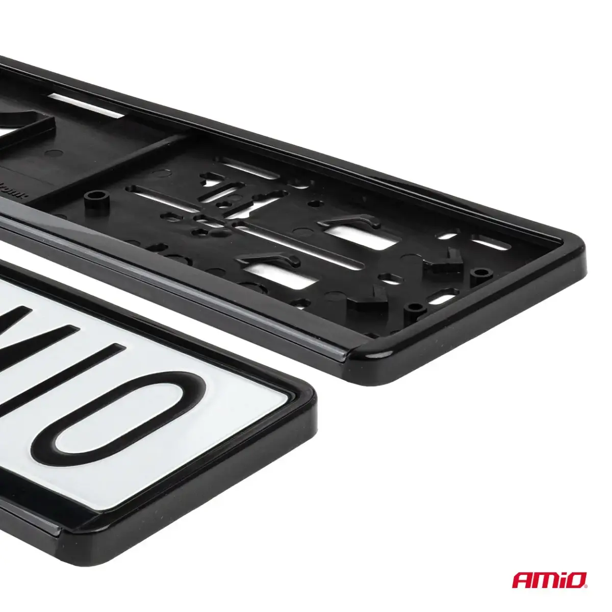 License Plate Frame - BLACK PREMIUM PL AMIO-04779