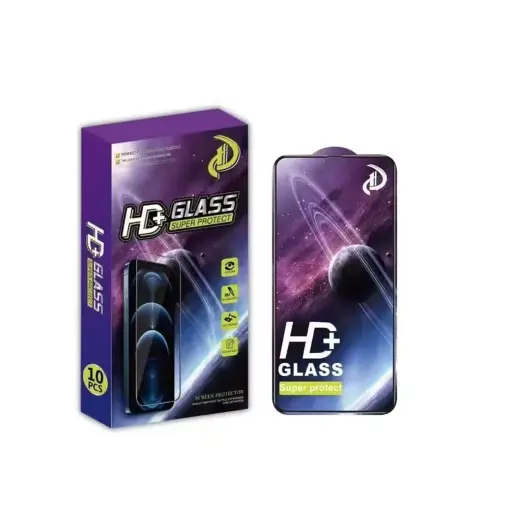 Tempered glass 9D for Xiaomi Redmi 14C 4G black frame 10in1