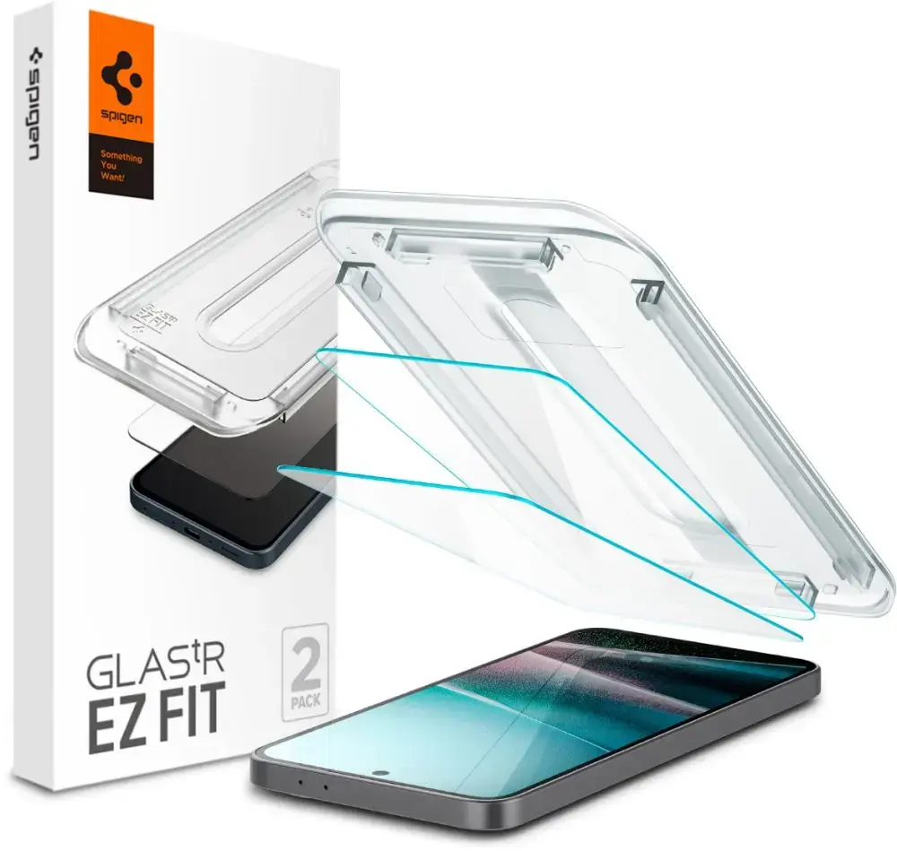 SPIGEN EZ FIT aizsargstikls telefonam Samsung Galaxy A36 5G caurspīdīgs 2 gab.