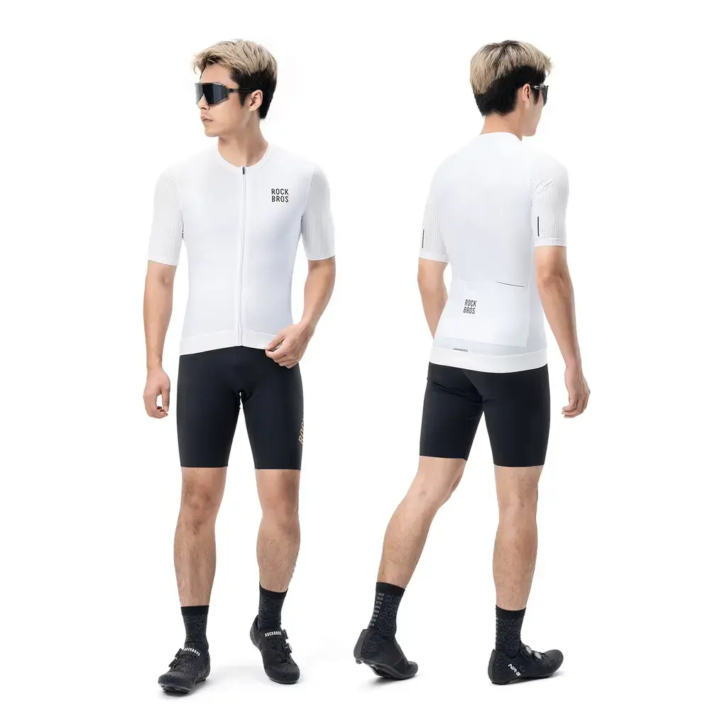 Rockbros 15200025 Short Sleeve Cycling Jersey Size M - White