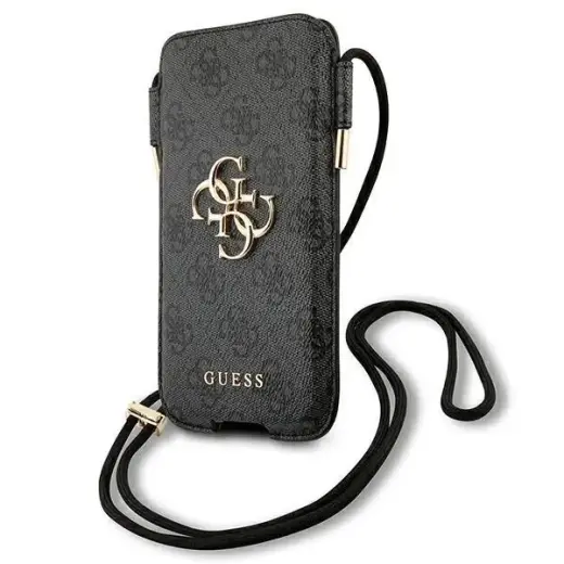 Guess GUHCP12L4GPSGR universāls telefona maciņš 6,7 collu ierīcēm pelēks
