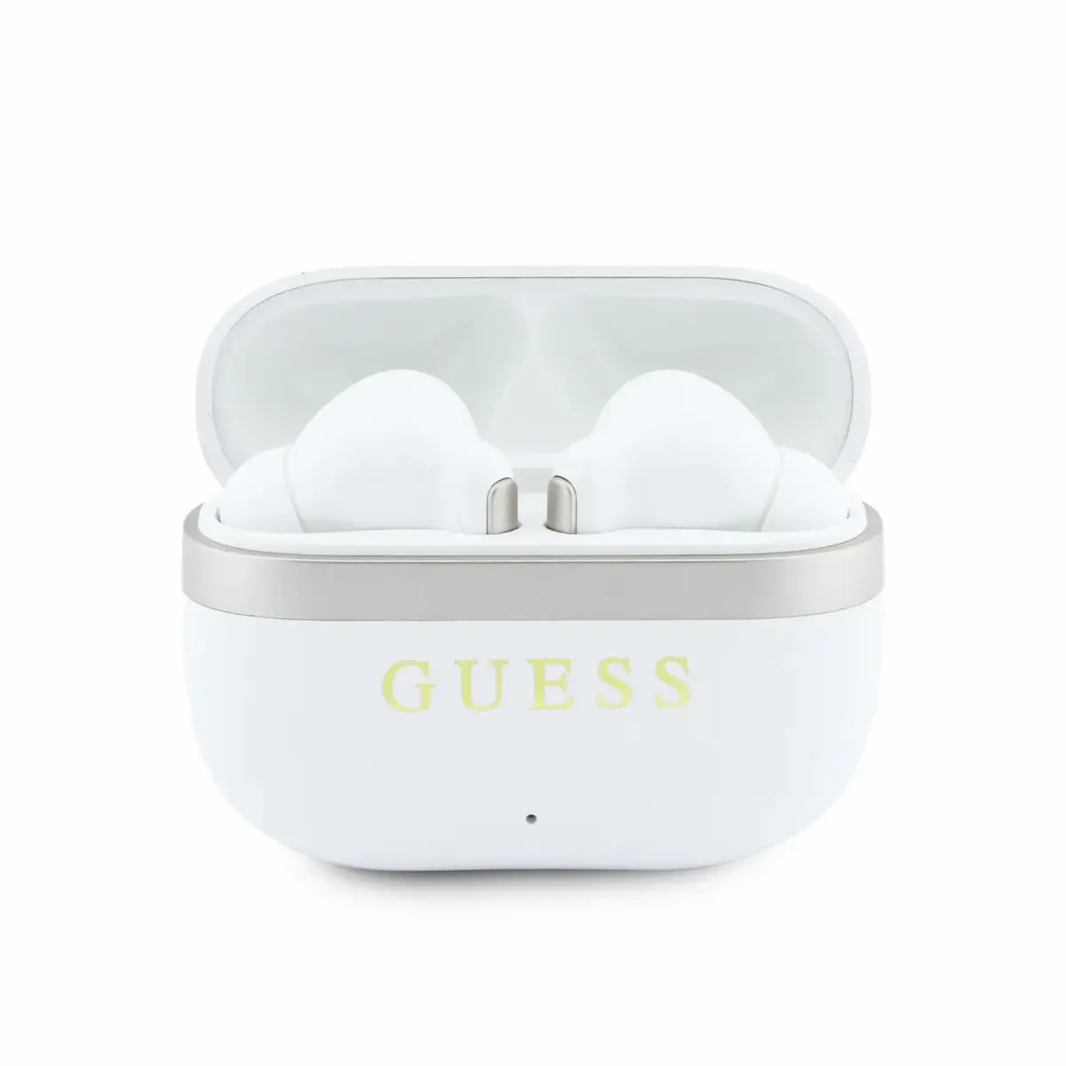 Guess Gold Line Glossy Finish TWS Wireless Earphones White