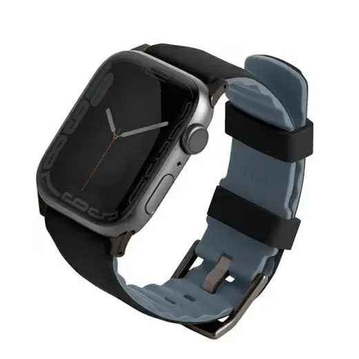 UNIQ Linus viedpulksteņa siksniņa priekš Apple Watch (38/40/41 mm) | silikons | melna