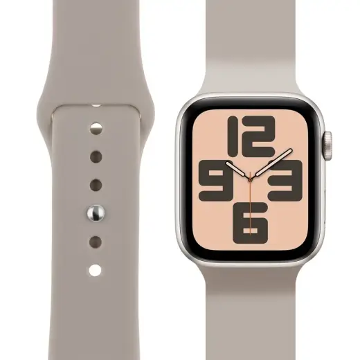 Obal:Me Silicone nutikella rihm Apple Watch (38/40/41 mm) jaoks | silikoonist | beež