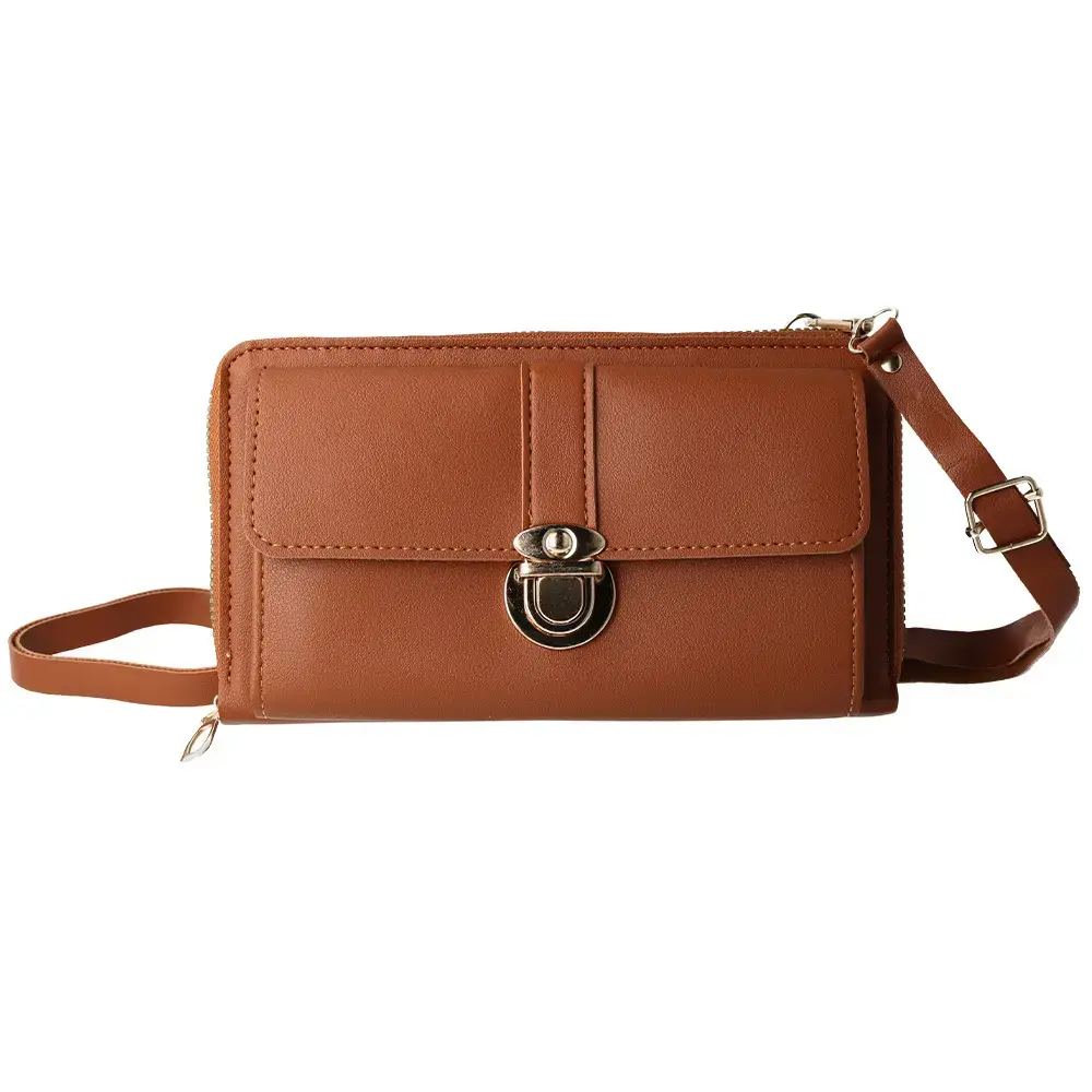 Knitted bag for phone GCW06 brown
