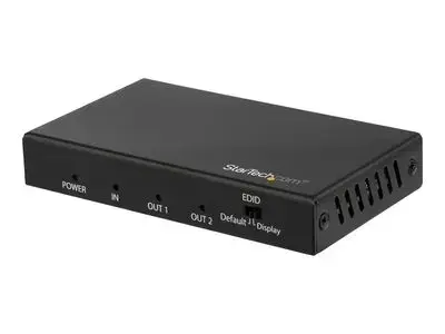 StarTech.com HDMI Splitter - 2-Port - 4K 60Hz - HDMI Splitter 1 In 2 Out - 2 Way HDMI Splitter - HDMI Port Splitter (ST122HD202) - video|audio splitter - 2 ports