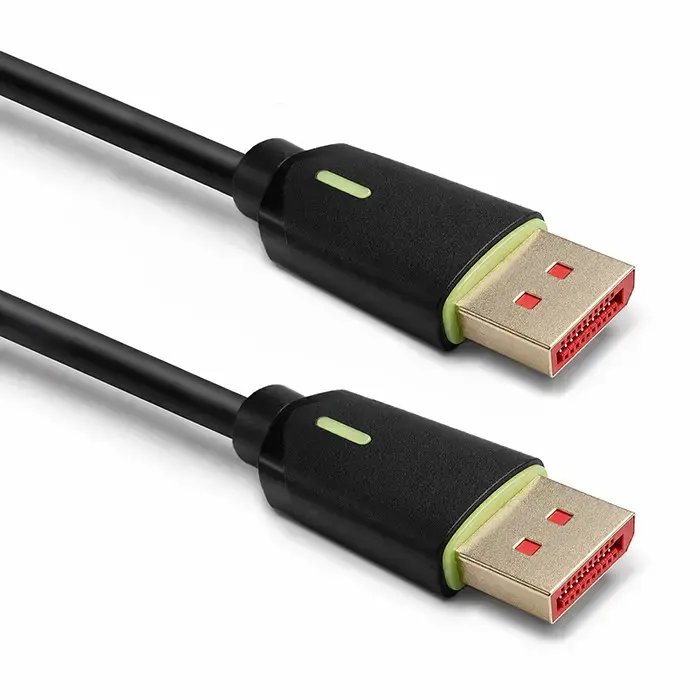 Qoltec DisplayPort v2.1 male cable | DisplayPort v2.1 male | 8K | 80G | 0.5m