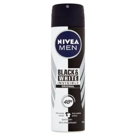 Nivea - Invisible for Black & White Power Antiperspirant - Antiperspirant Spray for Men 150ml