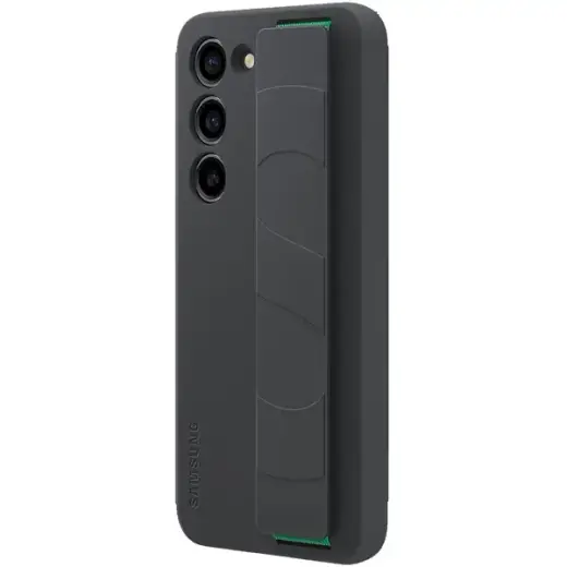 EF-GS911TBE Samsung Silicone Cover with Strap for Galaxy S23 Black