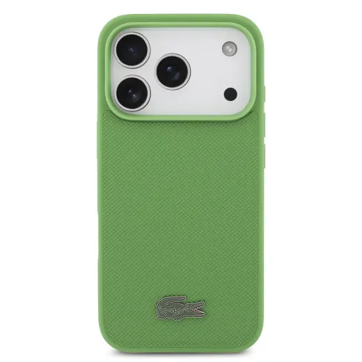 Lacoste Iconic Petit Pique MagSafe Case + Wallet for iPhone 17 Pro Green