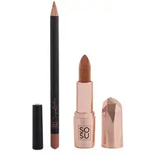"Let Them Talk Stripped Lip Kit - Set for lips with lipstick and lip liner."