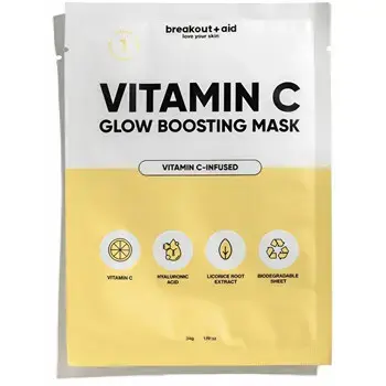 Breakout+aid C Glow Boosting Mask 34.0g