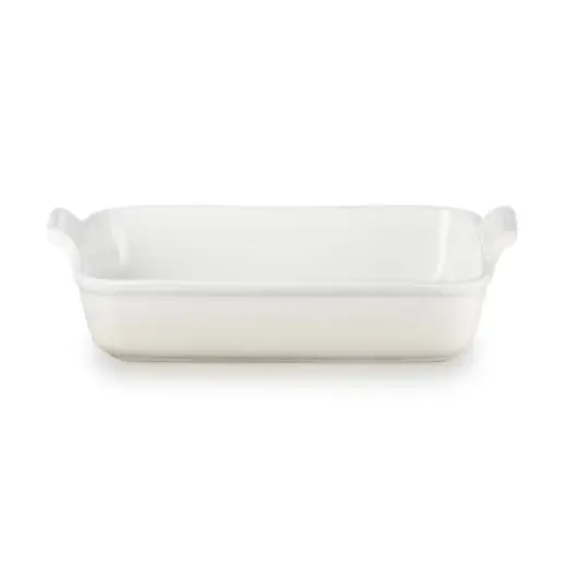 "Le Creuset" stačiakampio formos "Heritage Stoneware" 32x24cm / 4L balta