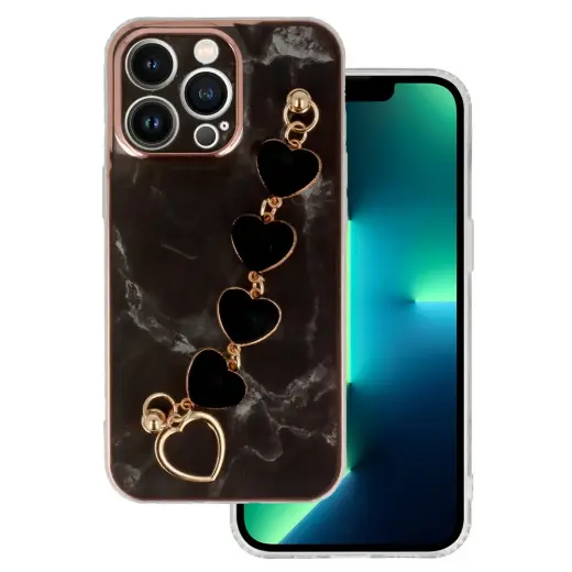 Trend phone case for iPhone 13 Pro black (Design 6)