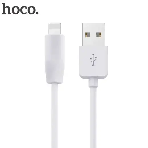 HOCO X1 andmeedastus- ja laadimiskaabel | USB-A kuni Lightning | 1m | valge