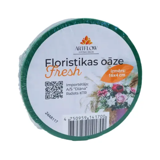 Flower oasis 16x4cm, round