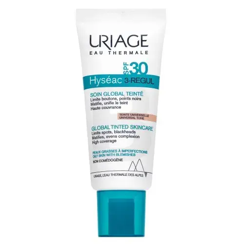 Uriage Hyséac Tinted and Moisturising Emulsion 3-Regul SPF30 Global Tinted Skincare 40 ml