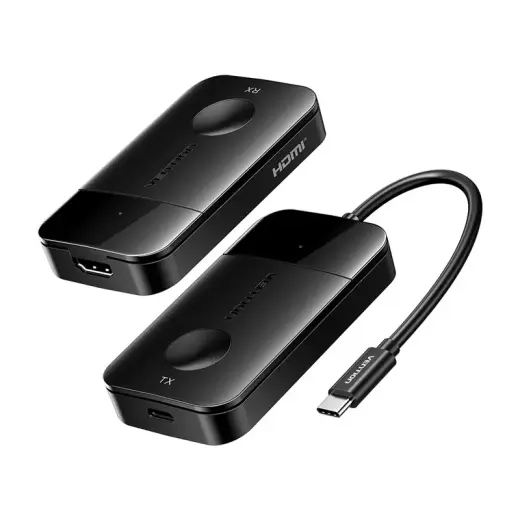 Vention USB-C to HDMI wireless transmitter|receiver 0.15m (black)