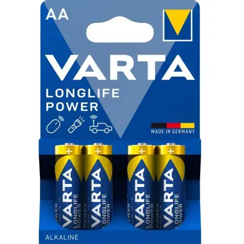 Varta LR06-4BB Longlife Power 4906 AA (LR6) BLISTERA IEPAKOJUMĀ 4GB.