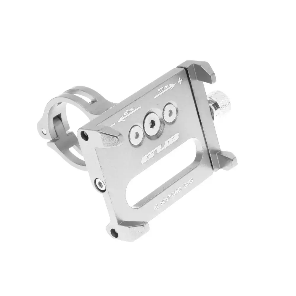 GUB bike holder for mobile phone G85 Aluminium silver