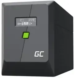 Nepārtrauktas barošanas bloks Green Cell PowerProof LCD UPS 1500VA 900W USB 4x Schuko + IEC