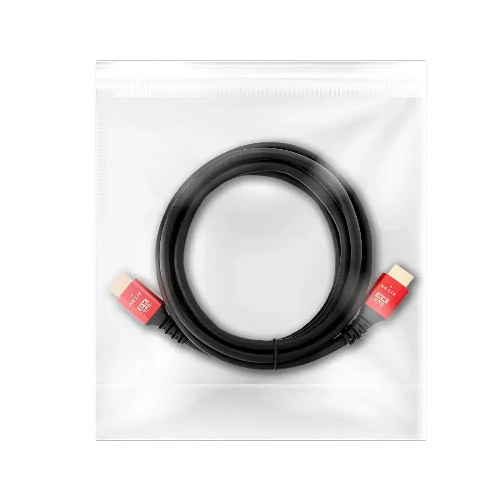 Cable HDMI 2.1 Cable 8K 60Hz / 4K 120Hz – Ultra High Speed, HDR, eARC, VRR, 48Gbps 2 m black